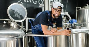 arcus Baskerville, head brewer and co-founder of Weathered Souls Brewing Company